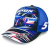 Kyle Larson 2025 HendrickCars Sublimated Car Mesh Hat Blue #5 NASCAR