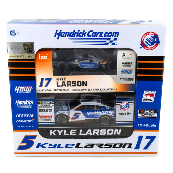 Kyle Larson H1100 2-Pack Indy 500 / Coca-Cola 600 1:64 Standard 2025 Diecast Car 