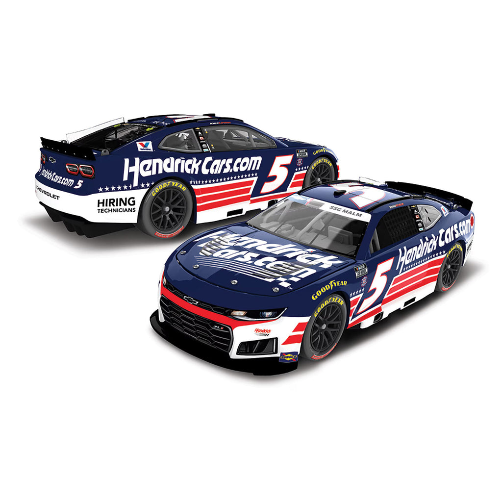 Kyle Larson ELITE HendrickCars Patriotic 1:24 2026 Diecast Car #5 NASCAR