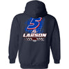 Kyle Larson 2025 HendrickCars 2-Spot Hoodie Outerwear Sweatshirt Blue #5 NASCAR