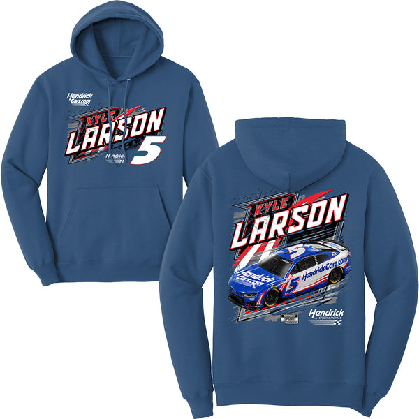 Kyle Larson 2026 HendrickCars Neptune Blue 2-Spot Hoodie Outerwear Sweatshirt #5 NASCAR