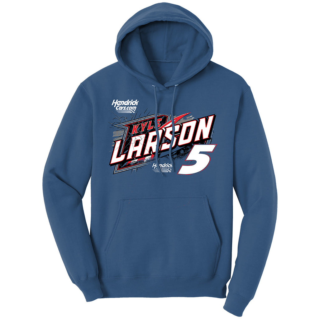 Kyle Larson 2026 HendrickCars Neptune Blue 2-Spot Hoodie Outerwear Sweatshirt #5 NASCAR
