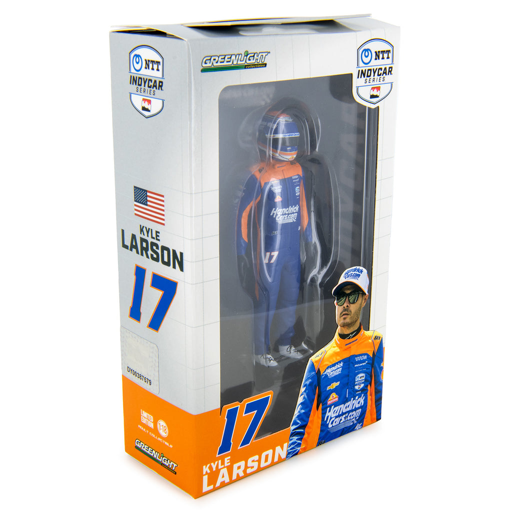 Kyle Larson 2024 IndyCar Series #17 HendrickCars 1:18 Scale Driver Figure