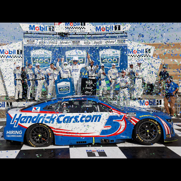 Kyle Larson Kansas Race Win 1:64 Standard 2025 Diecast Car #5 HendrickCars NASCAR