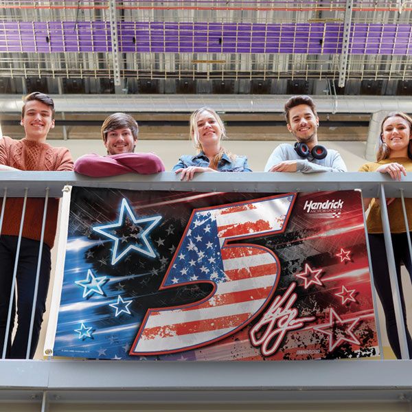 Kyle Larson 2025 Patriotic #5 NASCAR 3x5 Flag