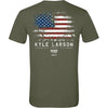 Kyle Larson 2025 Military Green #5 Flag T-Shirt NASCAR