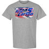 Kyle Larson 2025 HendrickCars Stars & Stripes 2-Spot T-Shirt Gray #5 NASCAR