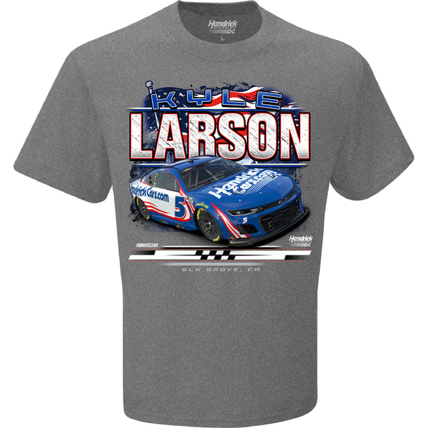 Kyle Larson 2026 HendrickCars Patriotic Eagle Car 2-Spot T-Shirt #5 NASCAR