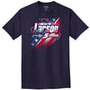 Kyle Larson 2026 HendrickCars San Diego Patriotic Paint Scheme 2-Spot Classic Ink T-Shirt Blue #5 NASCAR