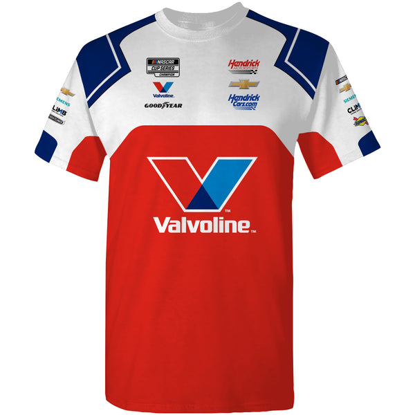 Kyle Larson 2025 Valvoline Sublimated Uniform Pit Crew T-Shirt #5 NASCAR