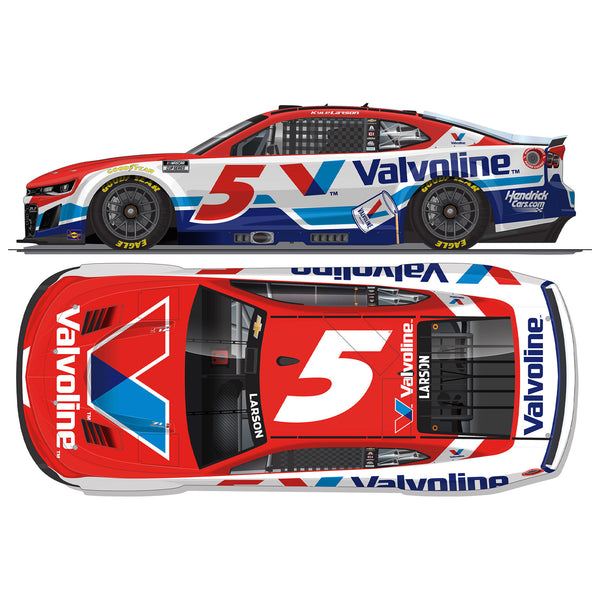 Kyle Larson Valvoline 1:24 Color Chrome 2026 Diecast Car #5 NASCAR