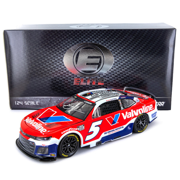 Kyle Larson Autographed ELITE Valvoline NASCAR Cup Series Champion 1:24 2025 Diecast Car