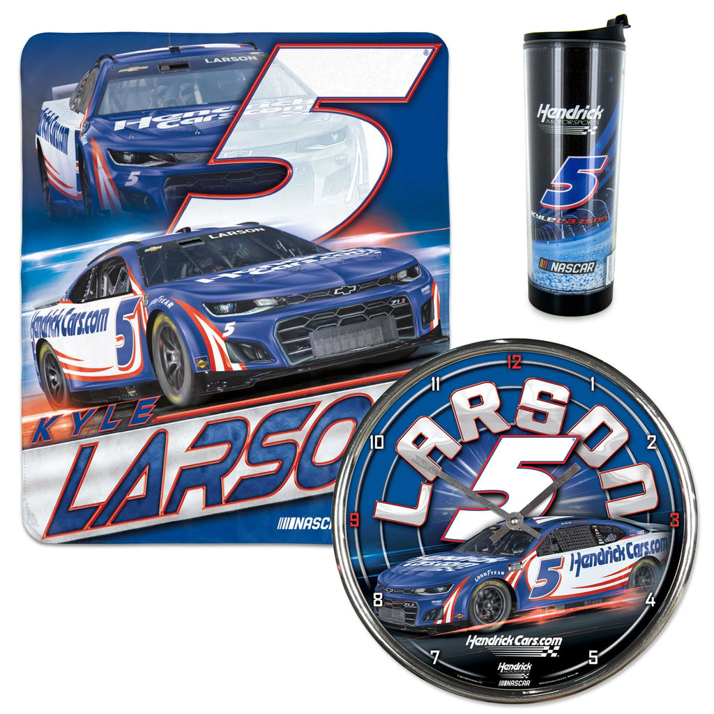 Kyle Larson 2024 Blanket, Tumbler, Chrome Clock BUNDLE PRICED