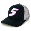 Kyle Larson 2026 Big Number #5 Mesh NASCAR Hat Exclusive Black/Gray