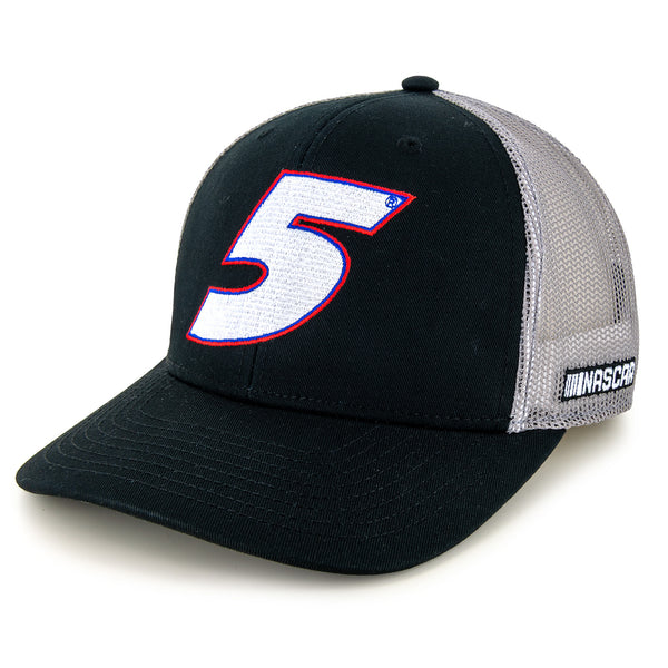 Kyle Larson 2026 Big Number #5 Mesh NASCAR Hat Exclusive Black/Gray