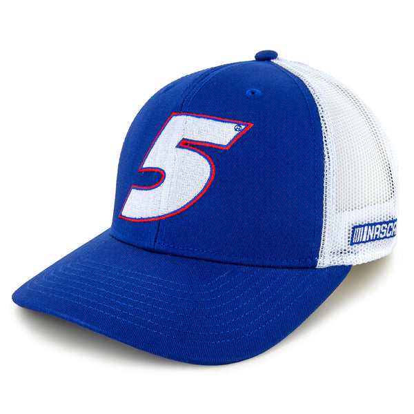Kyle Larson 2026 Big Number #5 Mesh NASCAR Hat Exclusive Blue/White
