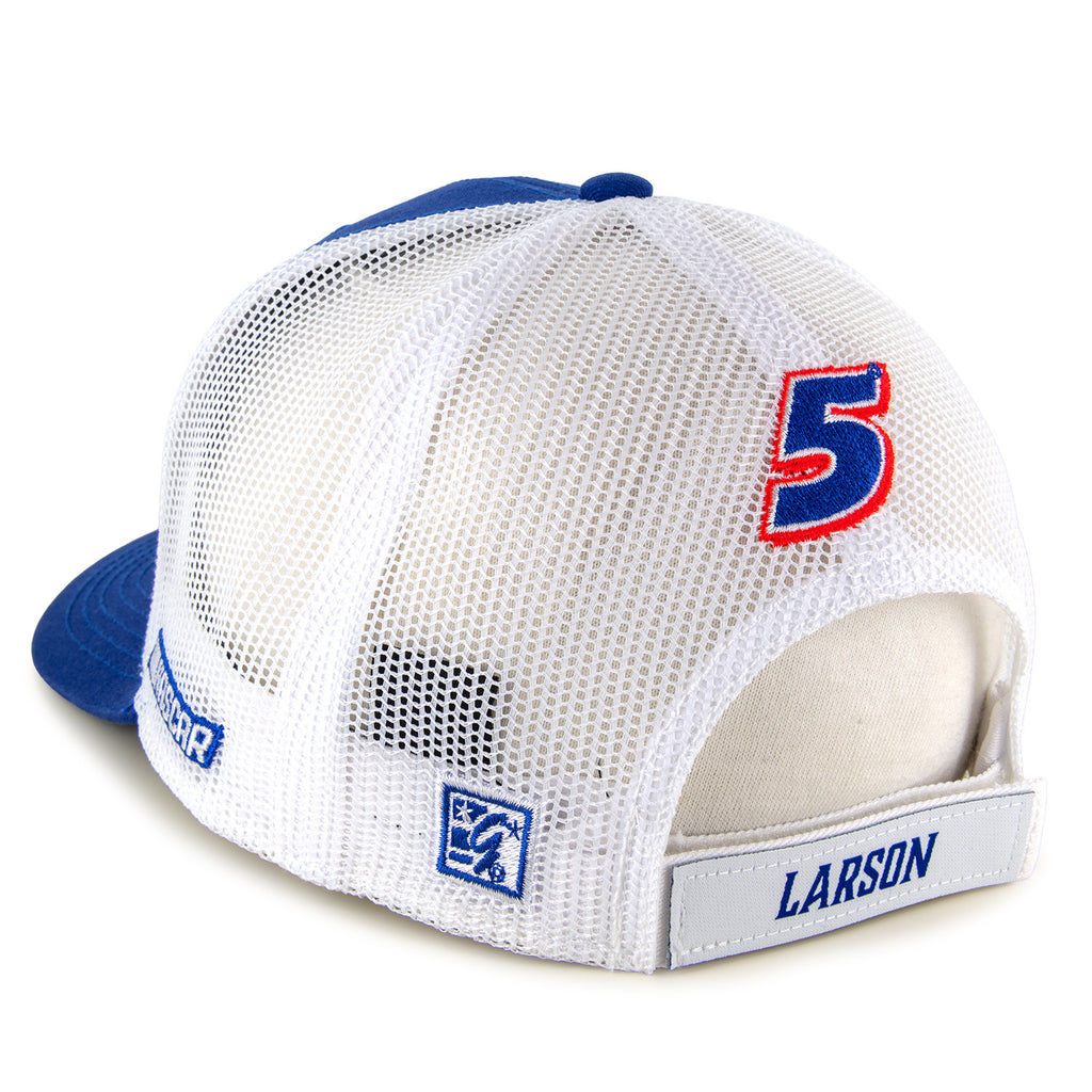 Kyle Larson 2026 HendrickCars Sponsor Mesh NASCAR The Game Hat Exclusive Blue/White #5