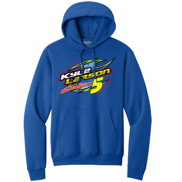 Kyle Larson 2026 HendrickCars Kyle Busch Tribute Las Vegas 2-Spot Classic Ink Hoodie Blue #5 NASCAR