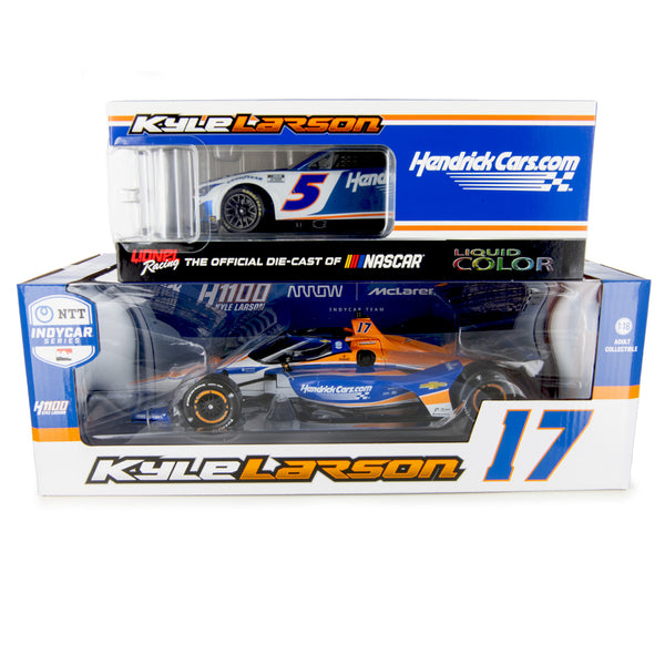 Kyle Larson Hendrick 1100 2-Pack Indy 500 1:18 / Coca-Cola 600 1:24 Liquid Color 2024 Diecast Cars