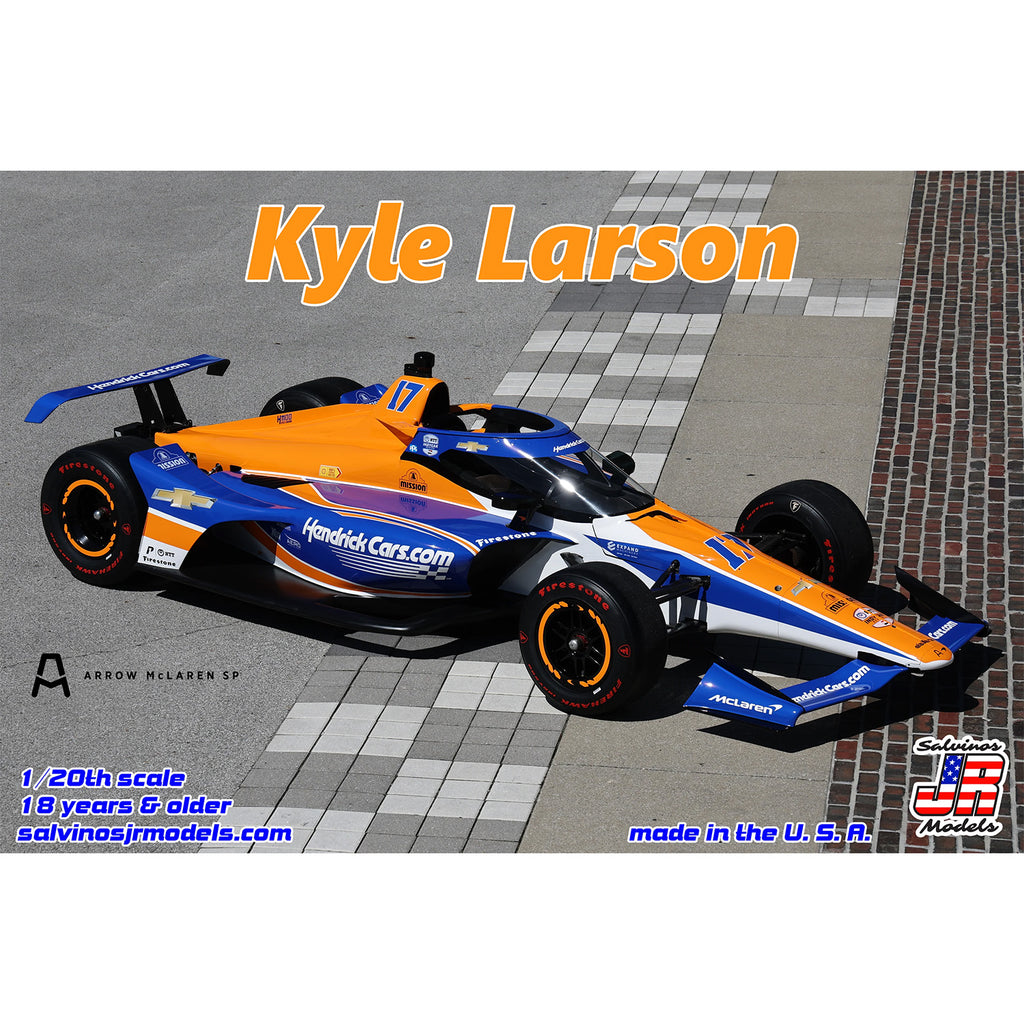 Kyle Larson 2024 HendrickCars IndyCar Indianapolis 500 1:20 Adult Model Car Kit