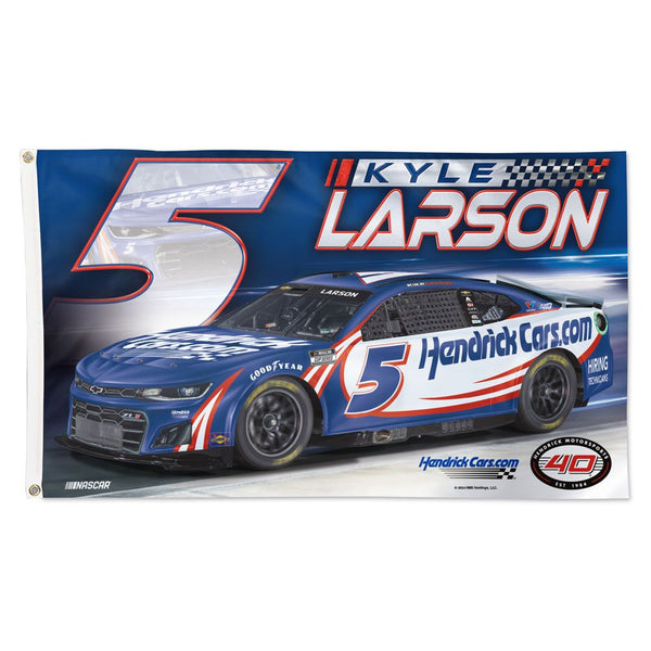 Kyle Larson 2024 HendrickCars #5 NASCAR 3x5 Flag