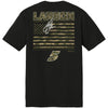Kyle Larson 2026 Camo Flag 2-Spot Classic Ink T-Shirt Black #5 NASCAR