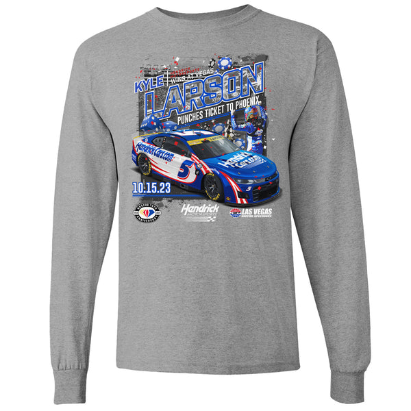 Kyle Larson 2023 Long Sleeve Las Vegas Race Win T-Shirt #5 NASCAR