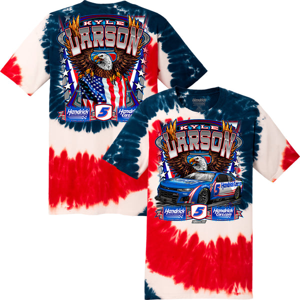 Kyle Larson 2023 RWB American Tie Dye 2-Spot T-Shirt #5 NASCAR