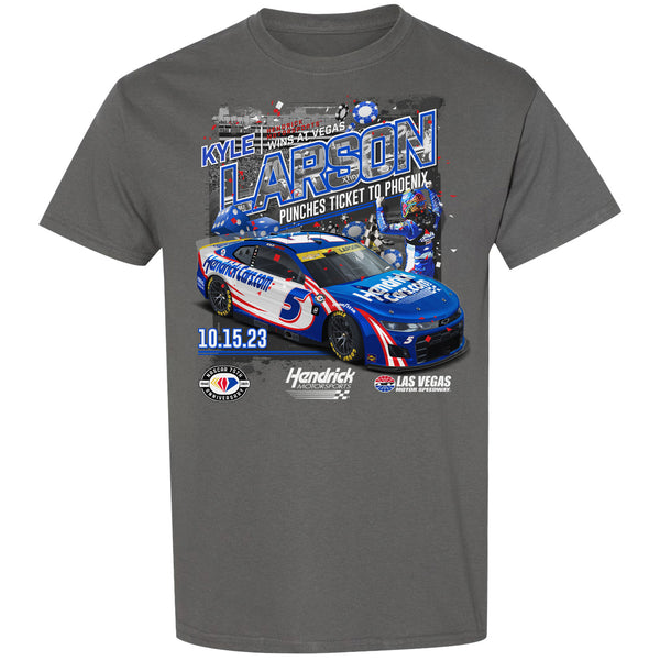 Kyle Larson 2023 Las Vegas Race Win T-Shirt #5 NASCAR