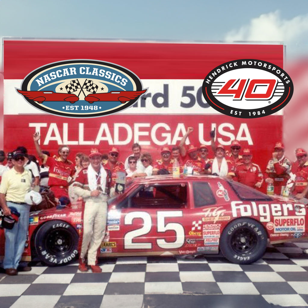 Ken Schrader Talladega First Cup Series Race Win 1:24 Standard 1988 Diecast Car #25 Folgers NASCAR
