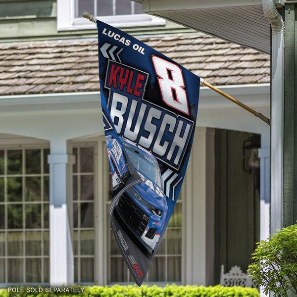 Kyle Busch 2025 Lucas Oil 28x40 Vertical Flag #8 NASCAR