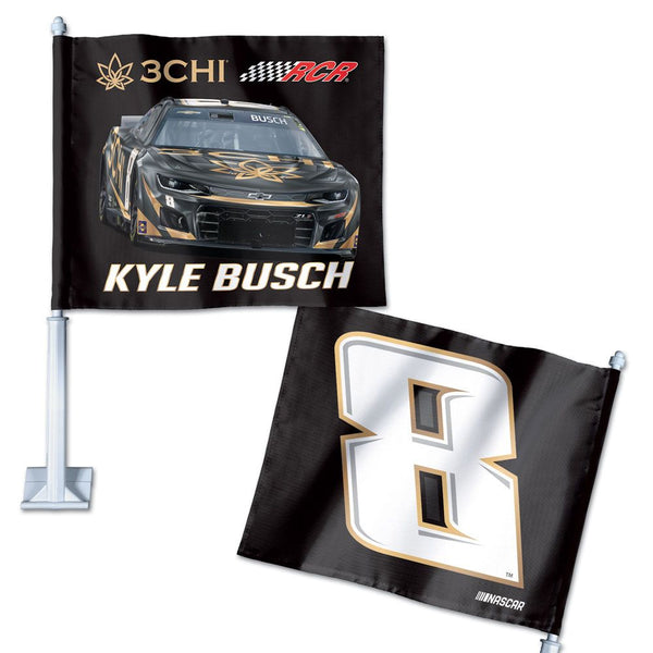 Kyle Busch 2023 3CHI Two Sided Car Flag #8 NASCAR