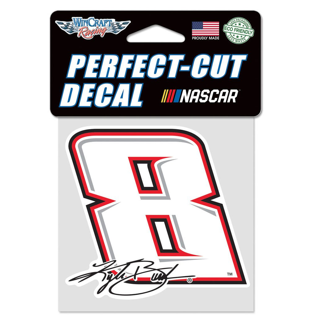 Kyle Busch Perfect Cut #8 Decal 4x4 Inch NASCAR