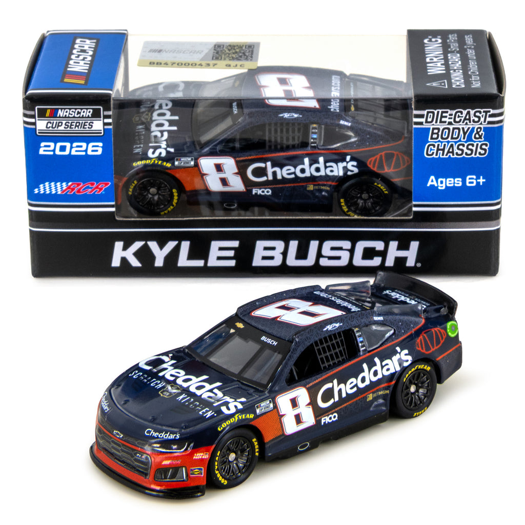 Kyle Busch Cheddar's 1:64 Chassis 2026 Diecast Car #8 NASCAR