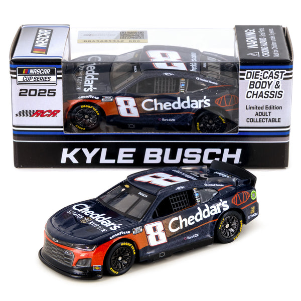 Kyle Busch Cheddar's Blue 1:64 Standard Chassis 2025 Diecast Car #8 NASCAR