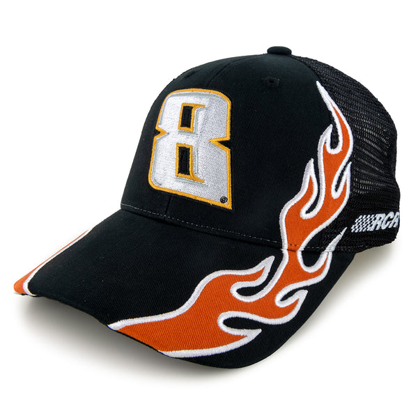 Kyle Busch 2025 Flame #8 Mesh Hat Black NASCAR