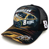 Kyle Busch 2025 Rebel Bourbon Sublimated Car Mesh Hat Black #8 NASCAR