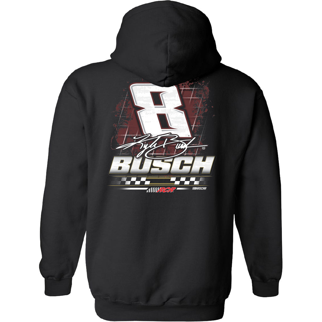 Kyle Busch 2025 Rebel Bourbon 2-Spot Hoodie Outerwear Sweatshirt Black #8 NASCAR