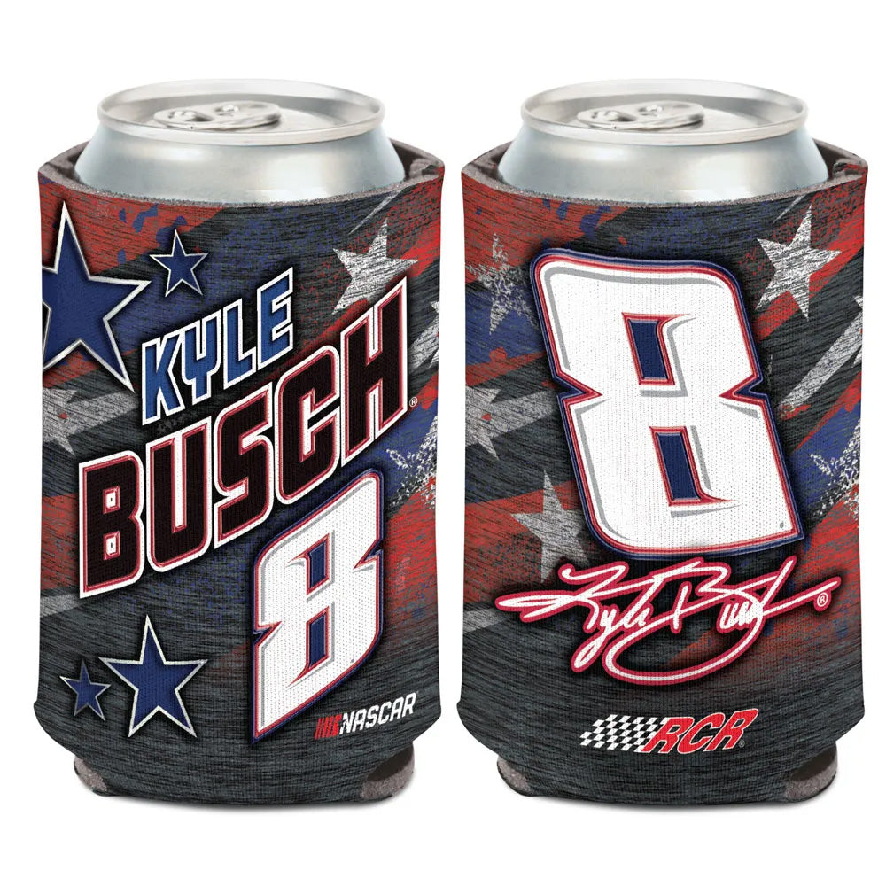 Kyle Busch 2026 Patriotic #8 Can Hugger 12oz Cooler NASCAR