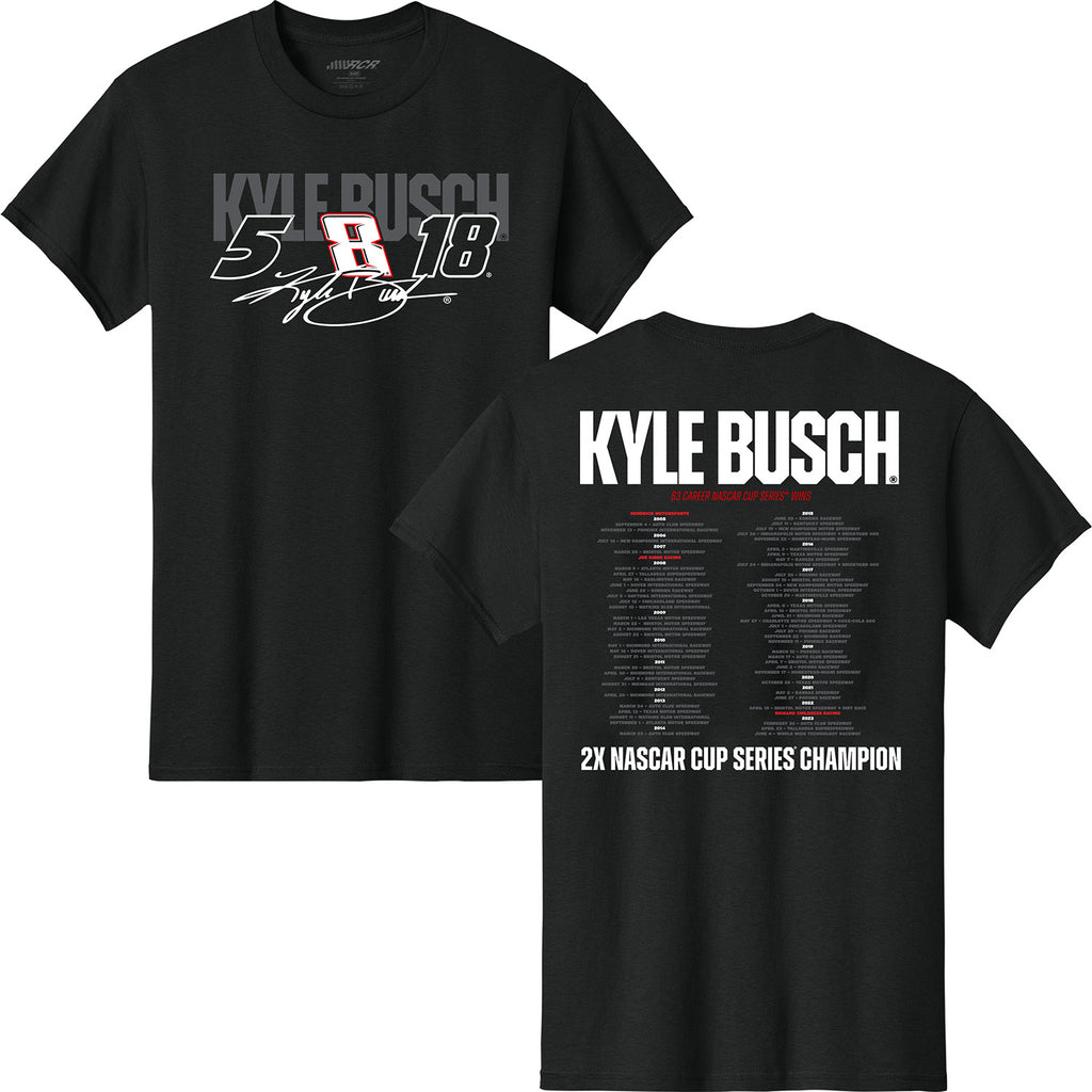 Kyle Busch Celebration of Life Classic Ink T-Shirt Black