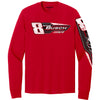 Kyle Busch 2025 Long Sleeve #8 Red 3-Spot T-Shirt NASCAR