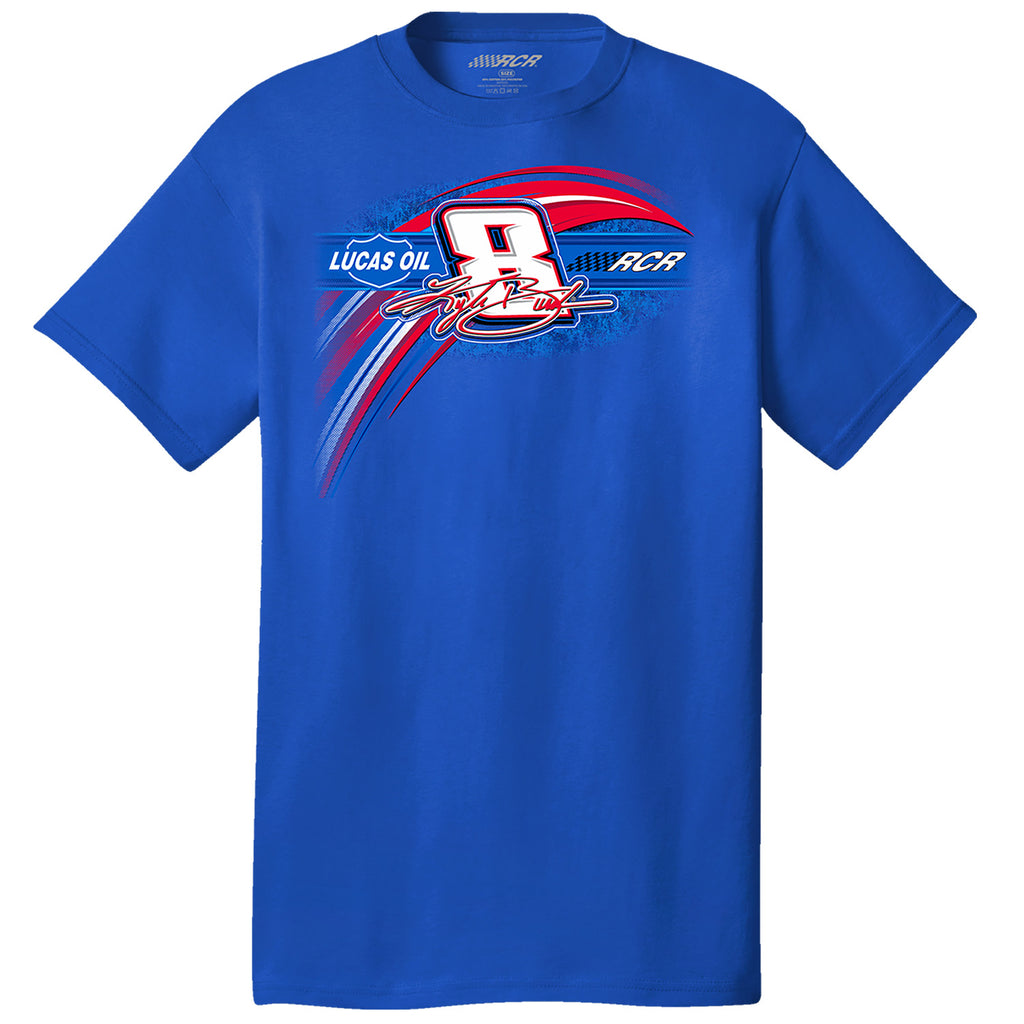 Kyle Busch 2025 Lucas Oil #8 Tru Royal T-Shirt Blue NASCAR