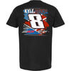 Kyle Busch 2025 Rebel Bourbon Patriotic Car T-Shirt Black