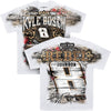 Kyle Busch 2025 Rebel Bourbon Total Print White T-Shirt #8 NASCAR