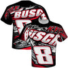 Kyle Busch Name & Number #8 Sublimated Total Print T-Shirt NASCAR