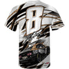 Kyle Busch 2025 Sublimated Rebel Bourbon Total Print T-Shirt #8 NASCAR