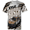 Kyle Busch 2025 Sublimated Rebel Bourbon Total Print T-Shirt #8 NASCAR