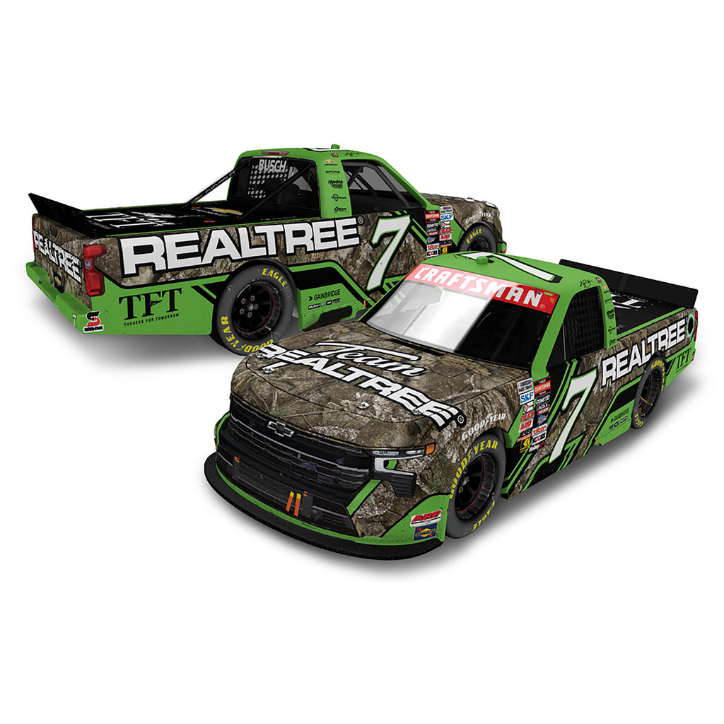 Kyle Busch Texas Truck Race Win 1:24 Standard 2024 Diecast Realtree Camo #7 NASCAR