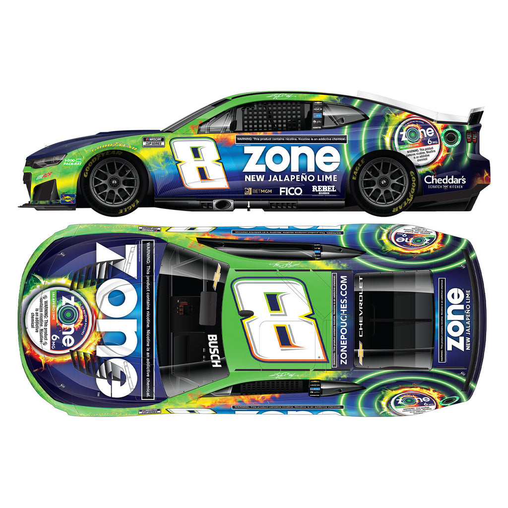 Kyle Busch ELITE Zone Jalapeno Lime 1:24 2026 Diecast Car #8 NASCAR