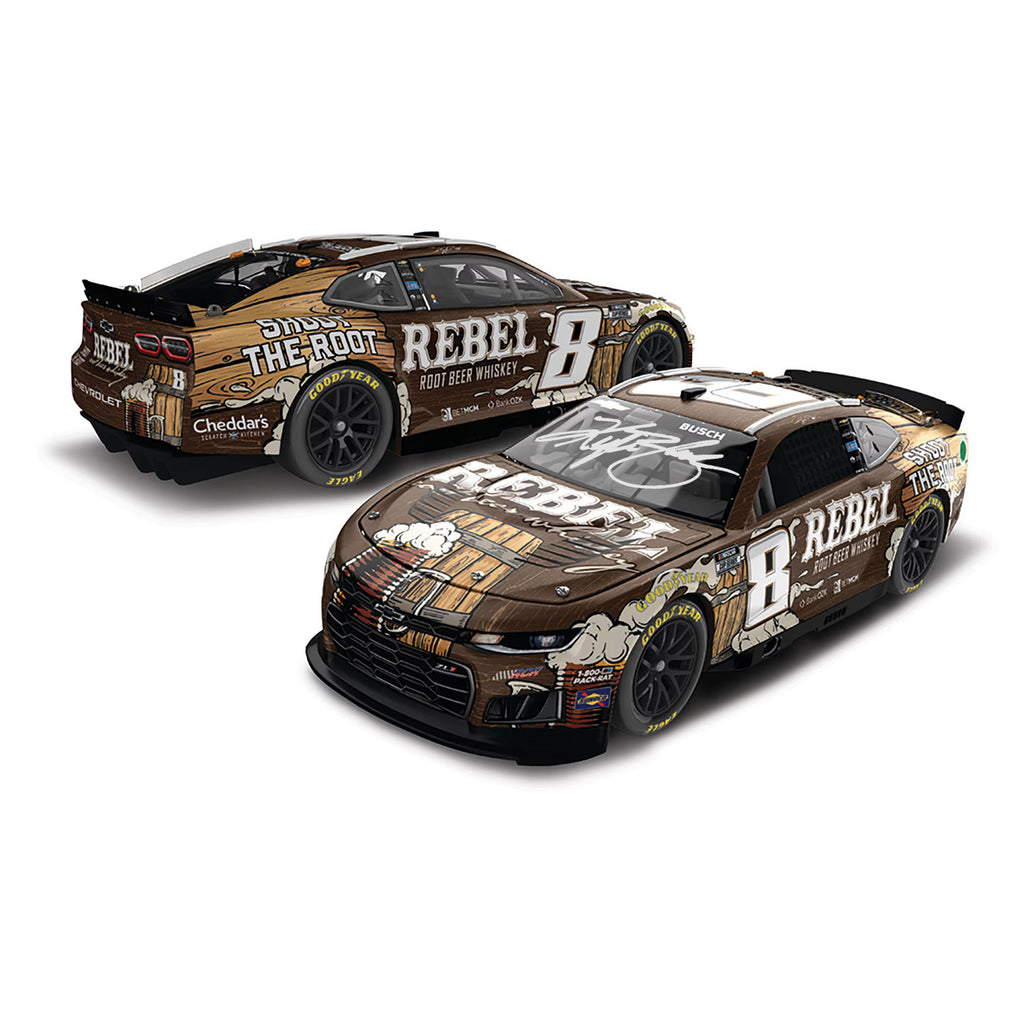 Kyle Busch Autographed Rebel Root Beer Whiskey 1:24 Standard 2026 Diecast Car #8 NASCAR
